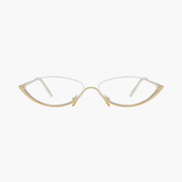 Zarelle half-rim cat-eye glasses